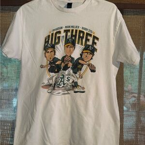 Gildan White Graphic Tee - Big Three Design